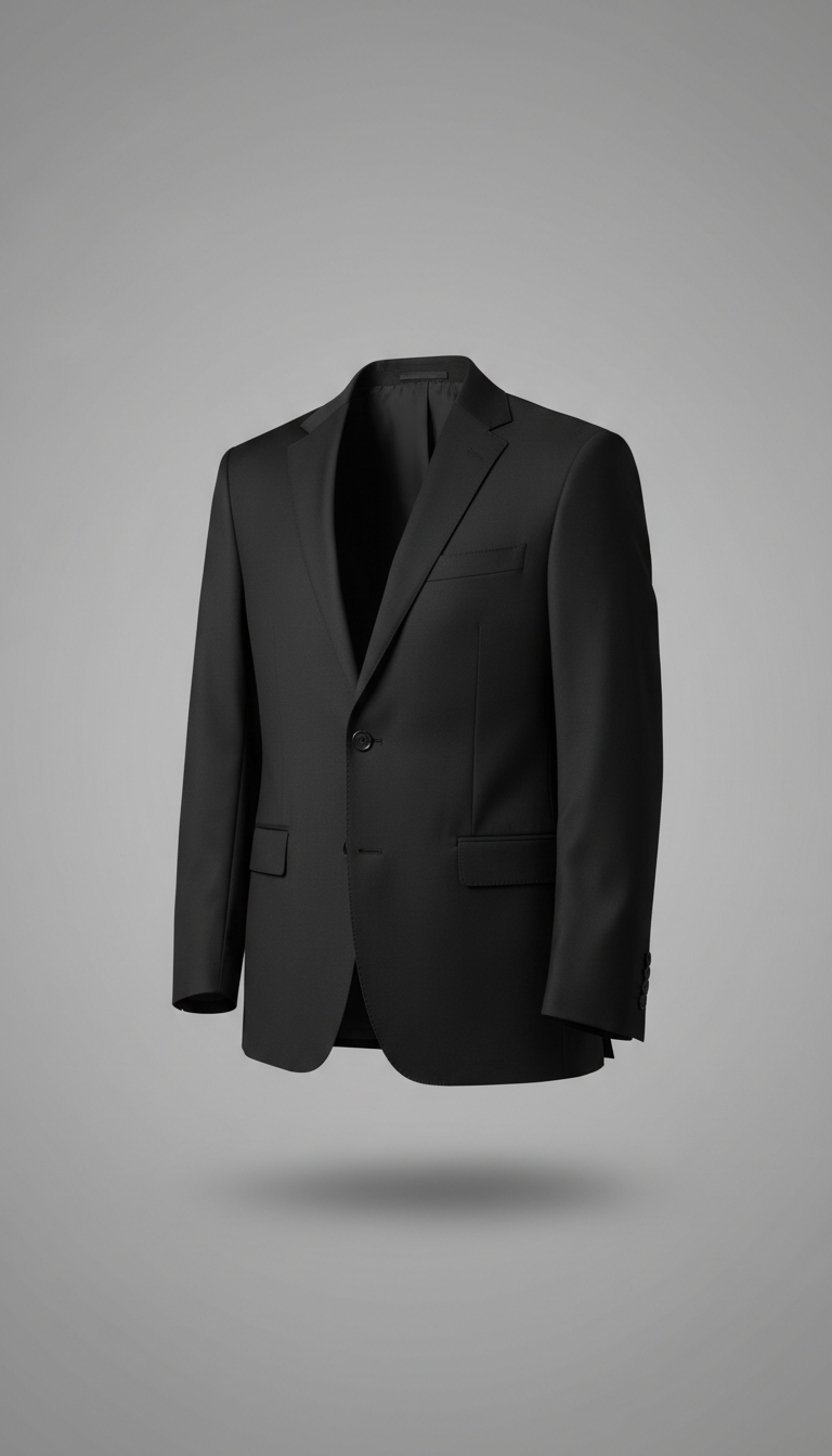 Tailored jacket in slate black