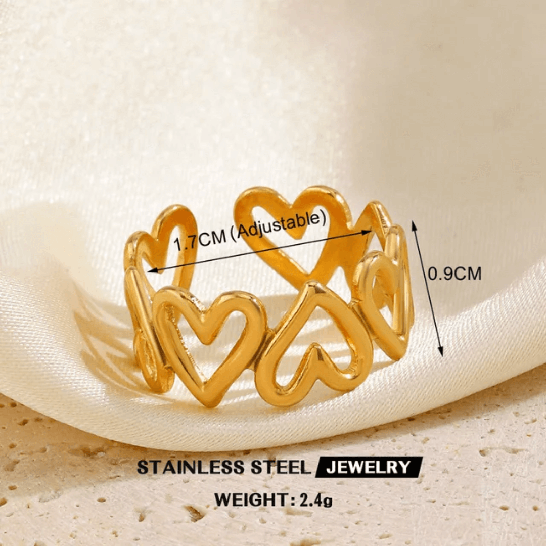 Stackable Gold Rings for Women – 12pcs Adjustable Fashion Jewelry Set