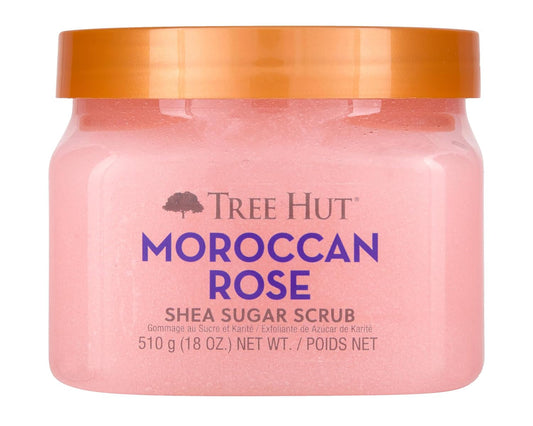 Exfoliante de azúcar True Hut con manteca de karité y rosa marroquí