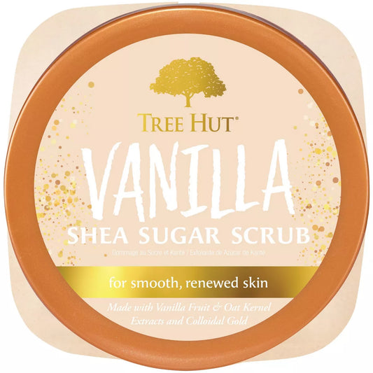 Exfoliante de azúcar de karité y vainilla Tree Hut