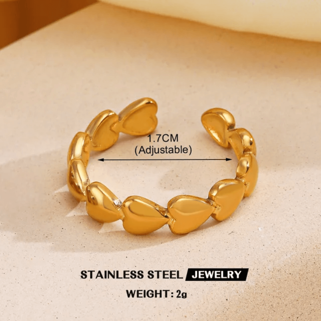 Stackable Gold Rings for Women – 12pcs Adjustable Fashion Jewelry Set