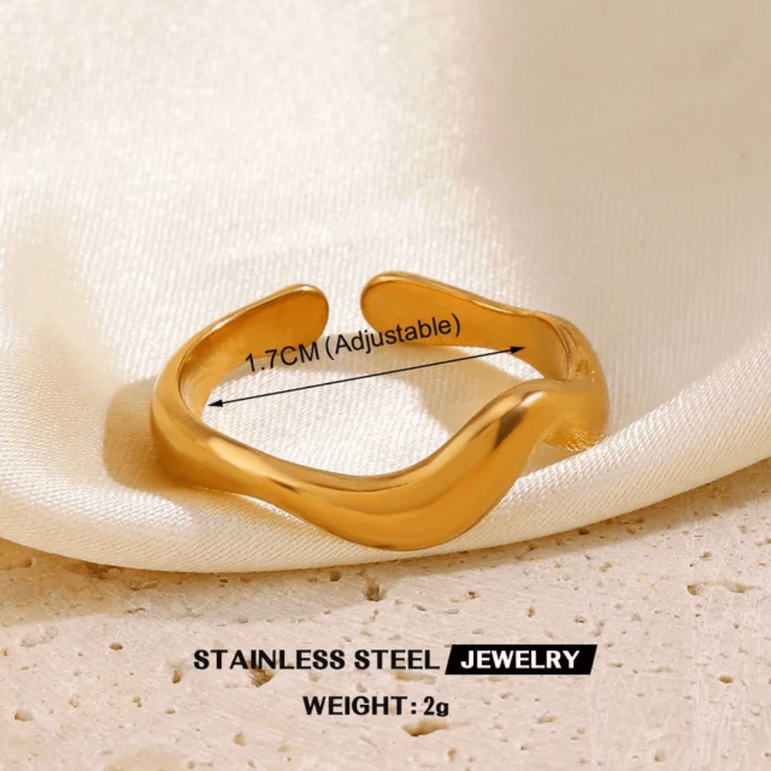 Stackable Gold Rings for Women – 12pcs Adjustable Fashion Jewelry Set