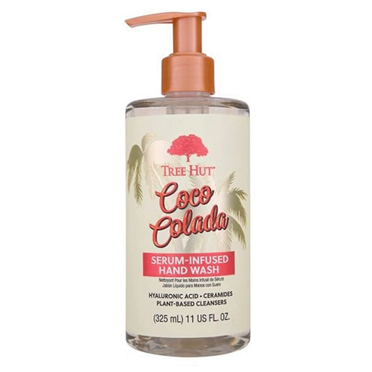 Tree Hut Coco Colada Set de cuidado corporal – Exfoliante de azúcar de karité (510 g) + Jabón de manos con suero (325 ml) – Dúo tropical hidratante para el cuidado de la piel