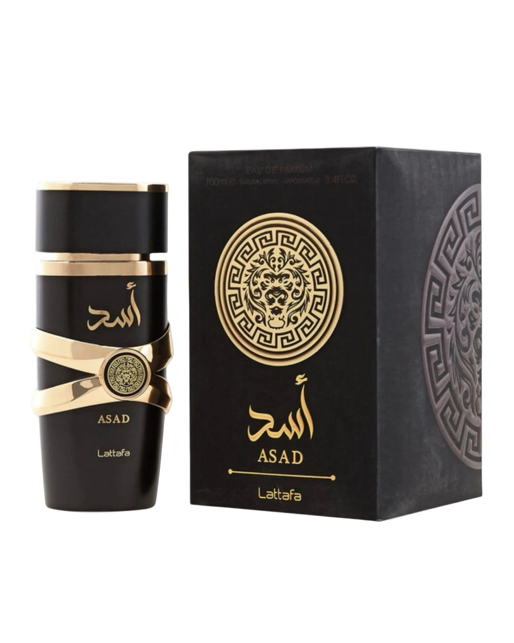 Lattafa Asad Eau de Parfum for Men – Long Lasting Bold Luxury Fragrance (100ml / 3.4oz)