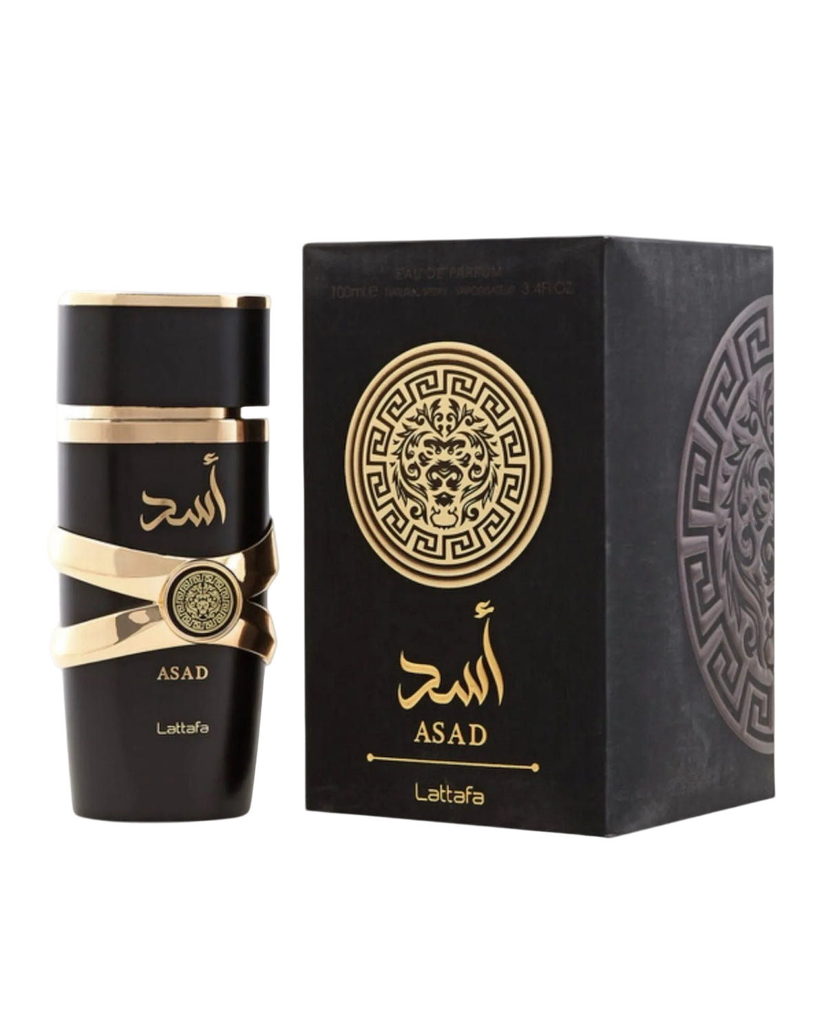 Lattafa Asad Eau de Parfum for Men – Long Lasting Bold Luxury Fragrance (100ml / 3.4oz)