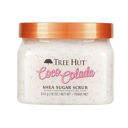 Tree Hut Coco Colada Set de cuidado corporal – Exfoliante de azúcar de karité (510 g) + Jabón de manos con suero (325 ml) – Dúo tropical hidratante para el cuidado de la piel