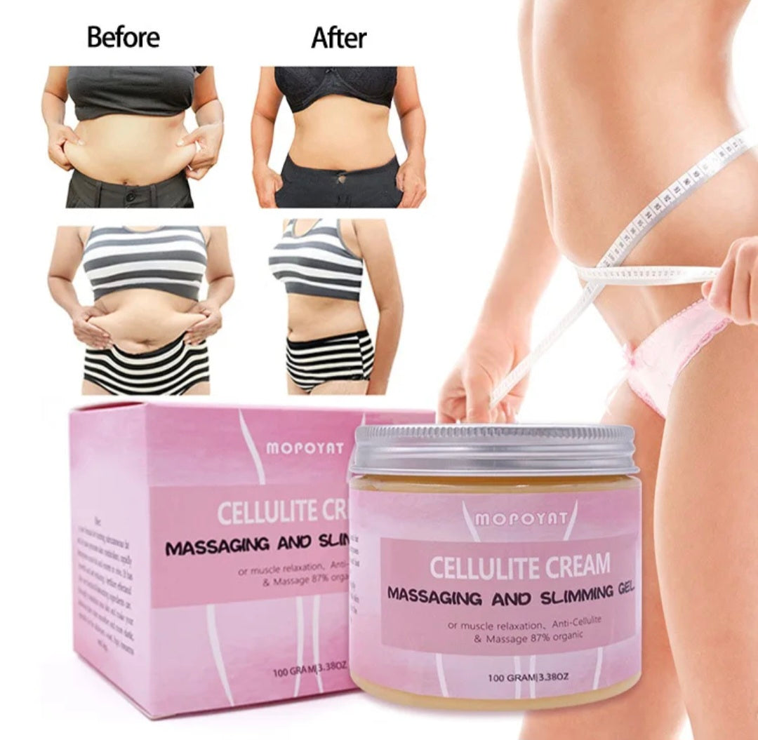 Mopoyat Crema Anticelulítica – Gel Masajeador y Adelgazante para una Piel Suave y de Aspecto Firme