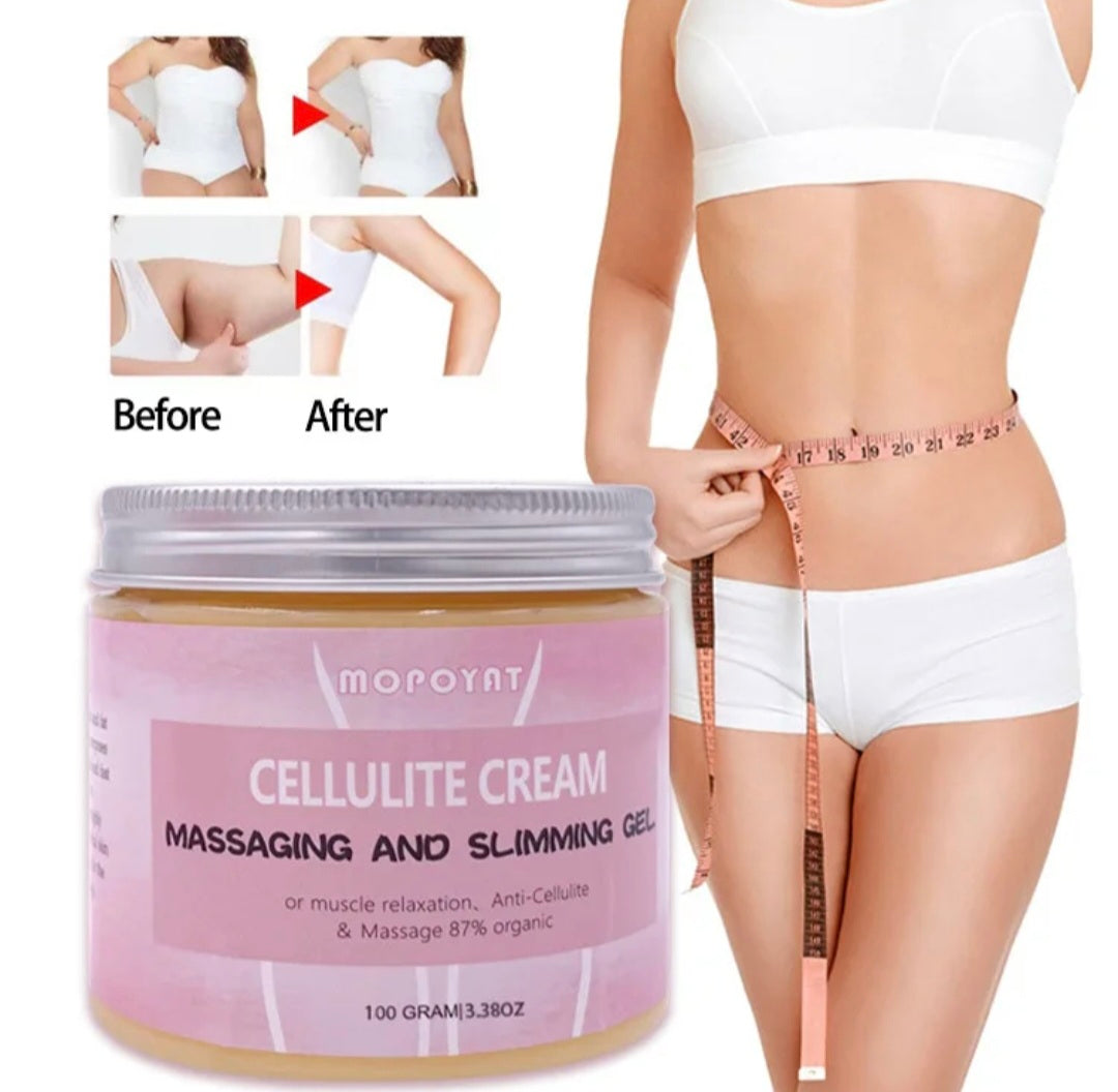 Mopoyat Crema Anticelulítica – Gel Masajeador y Adelgazante para una Piel Suave y de Aspecto Firme