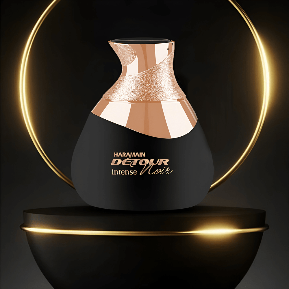 Al Haramain Detour Noir Intense is a bold unisex fragrance with captivating notes, perfect for any occasion