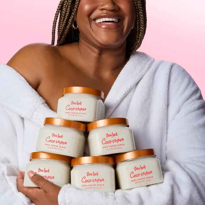 Tree Hut Coco Colada Body Care Set – Shea Sugar Scrub (18 oz) + Serum-Infused Hand Wash (11 fl oz) – Hydrating Tropical Skincare Duo