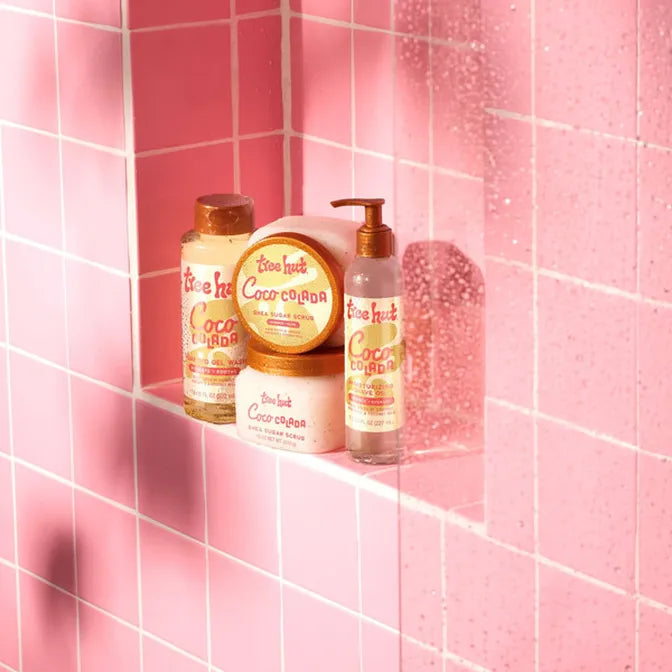 Tree Hut Coco Colada Body Care Set – Shea Sugar Scrub (18 oz) + Serum-Infused Hand Wash (11 fl oz) – Hydrating Tropical Skincare Duo