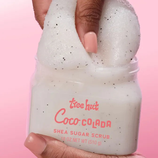 Tree Hut Coco Colada Body Care Set – Shea Sugar Scrub (18 oz) + Serum-Infused Hand Wash (11 fl oz) – Hydrating Tropical Skincare Duo