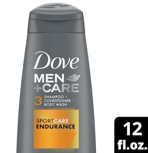 Dove Men+Care Sport Active Fresh 3-in-1 Shampoo, Conditioner & Body Wash